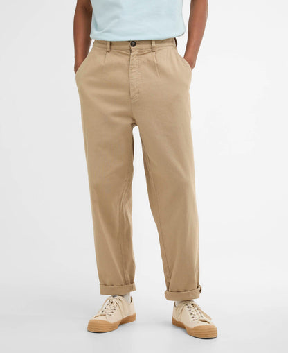 Barbour Cotton Linen Relaxed Trouser