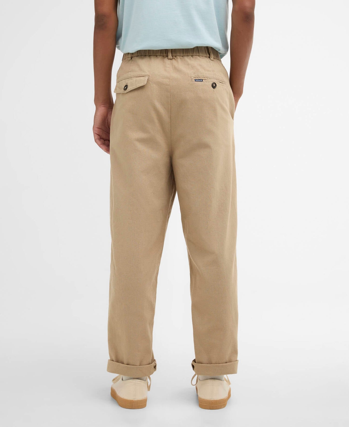 Barbour Cotton Linen Relaxed Trouser