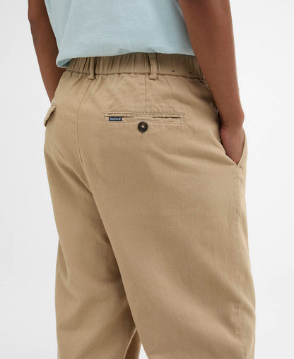 Barbour Cotton Linen Relaxed Trouser