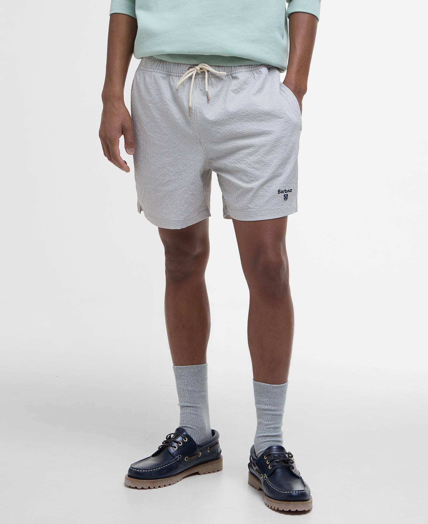 Barbour Somerset Pinstripe Swim Shorts