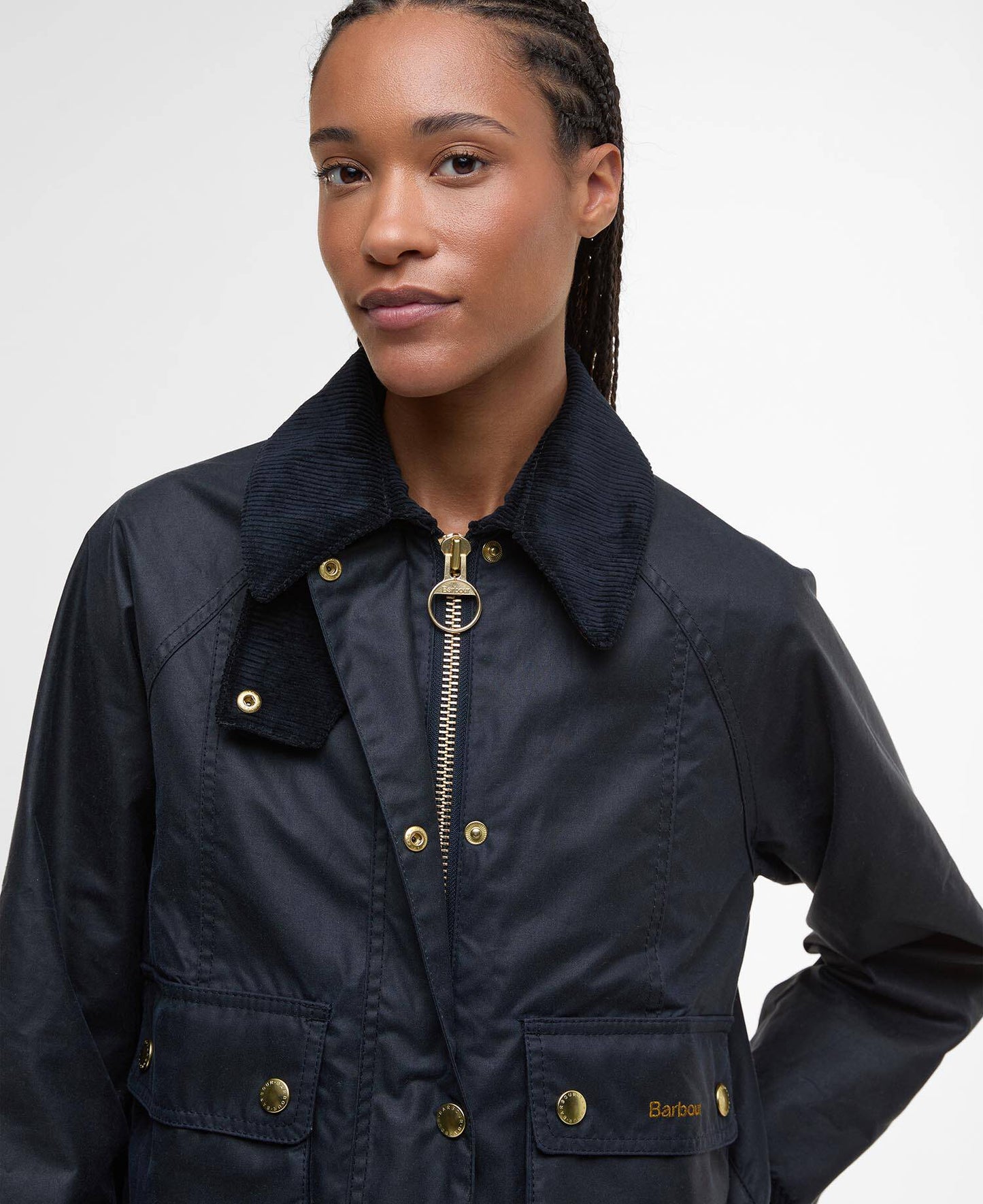 Barbour Cropped Beadnell Waxed Jacket