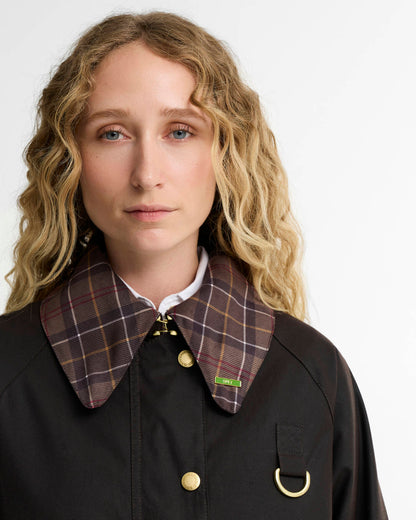 Barbour Icons Tartan Collar Spey Waxed Jacket