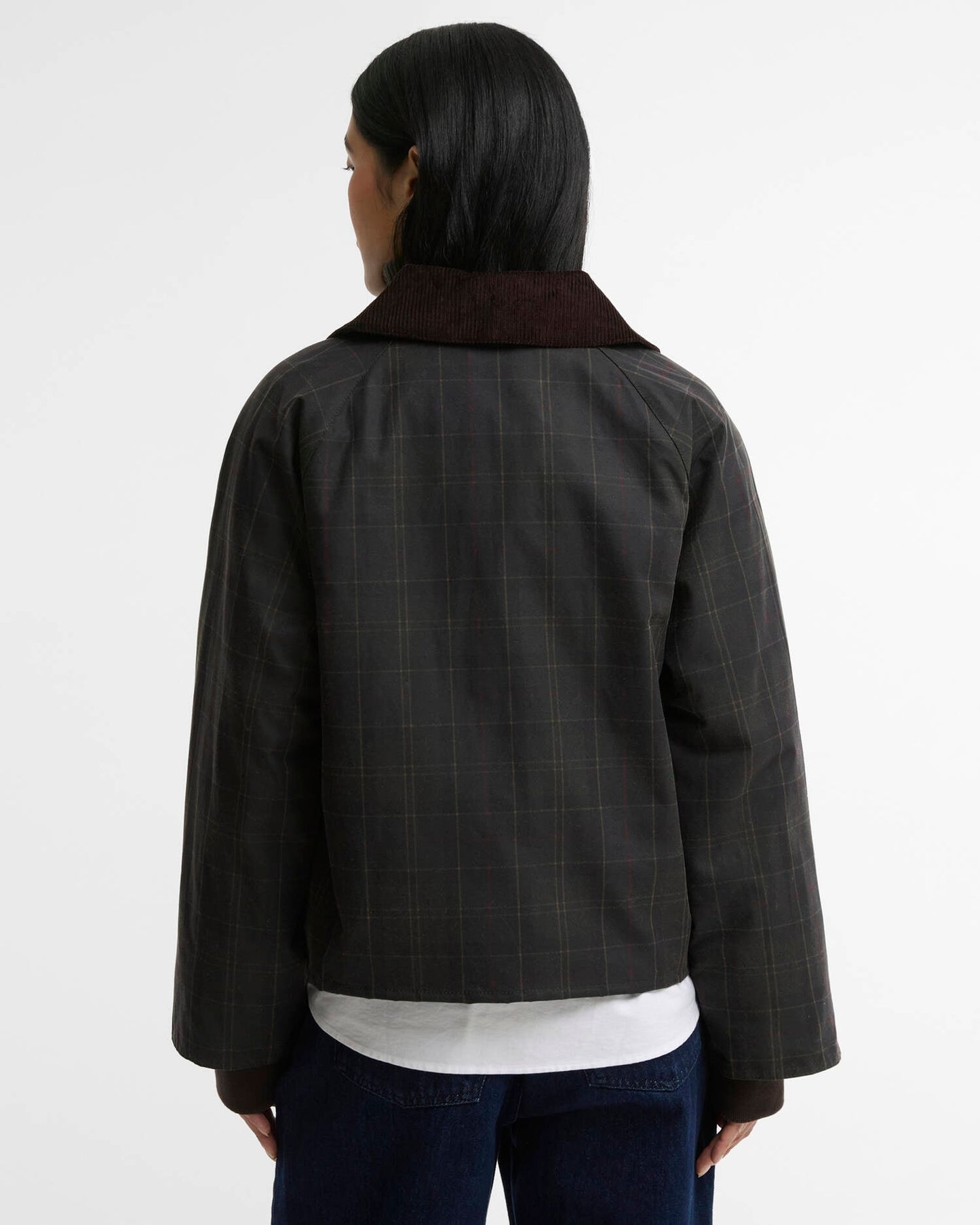 Barbour Arlene Checked Waxed Jacket