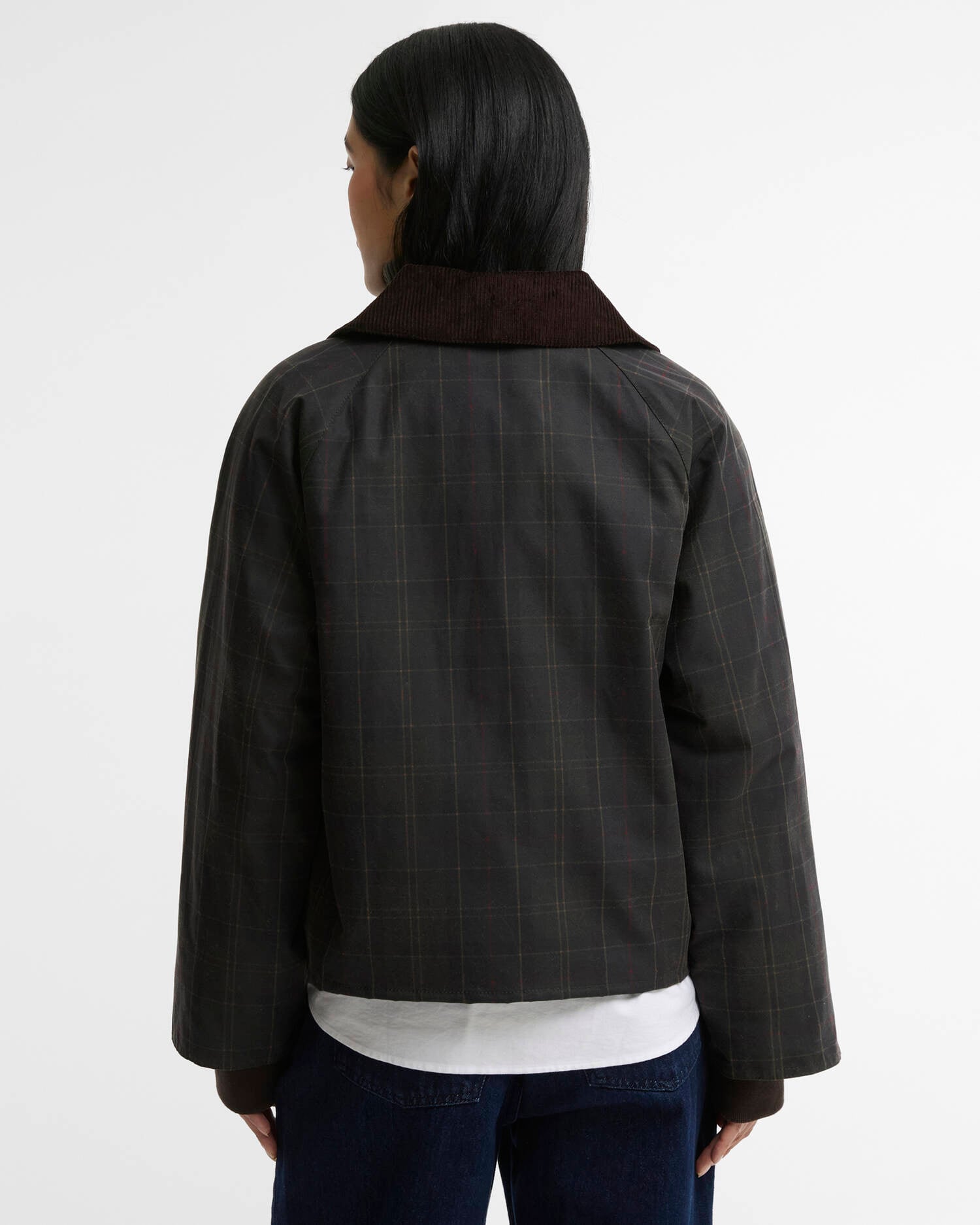 Barbour Arlene Checked Waxed Jacket