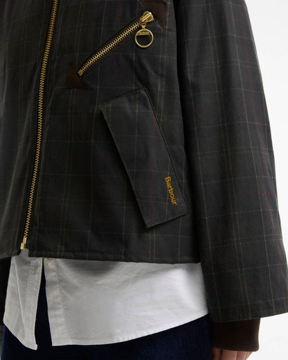 Barbour Arlene Checked Waxed Jacket