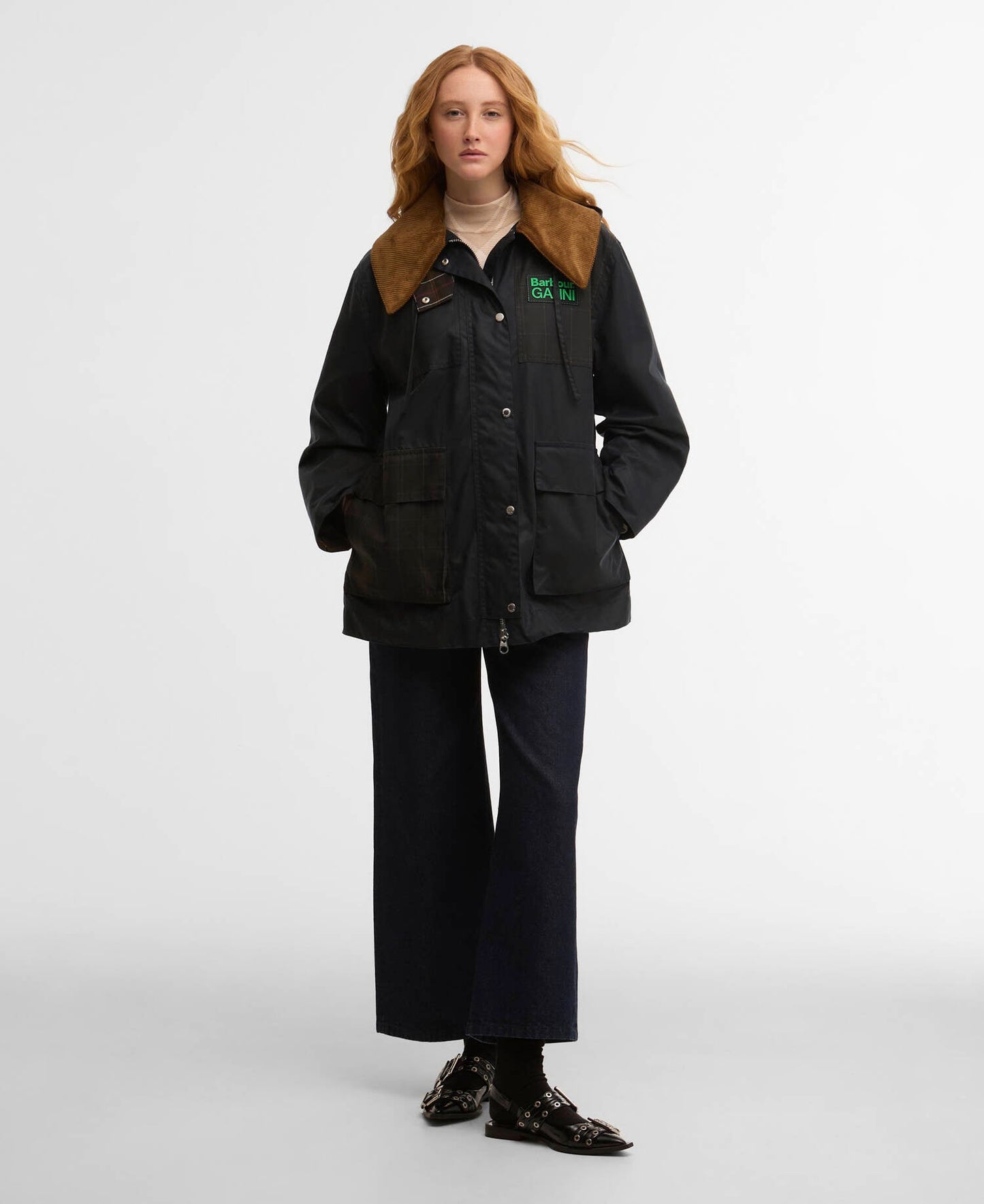 Barbour Barbour x GANNI Waxed Duffle Coat