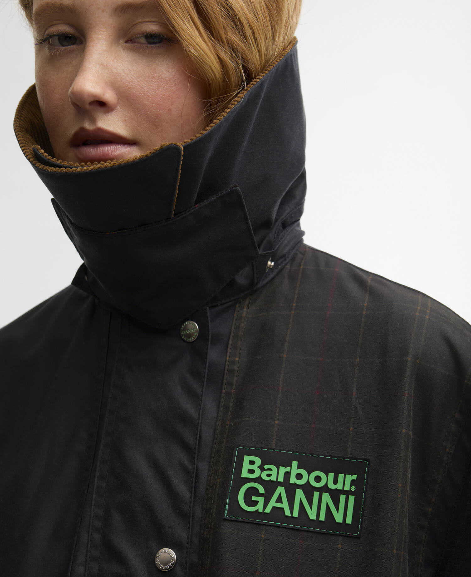 Barbour Barbour x GANNI Waxed Duffle Coat