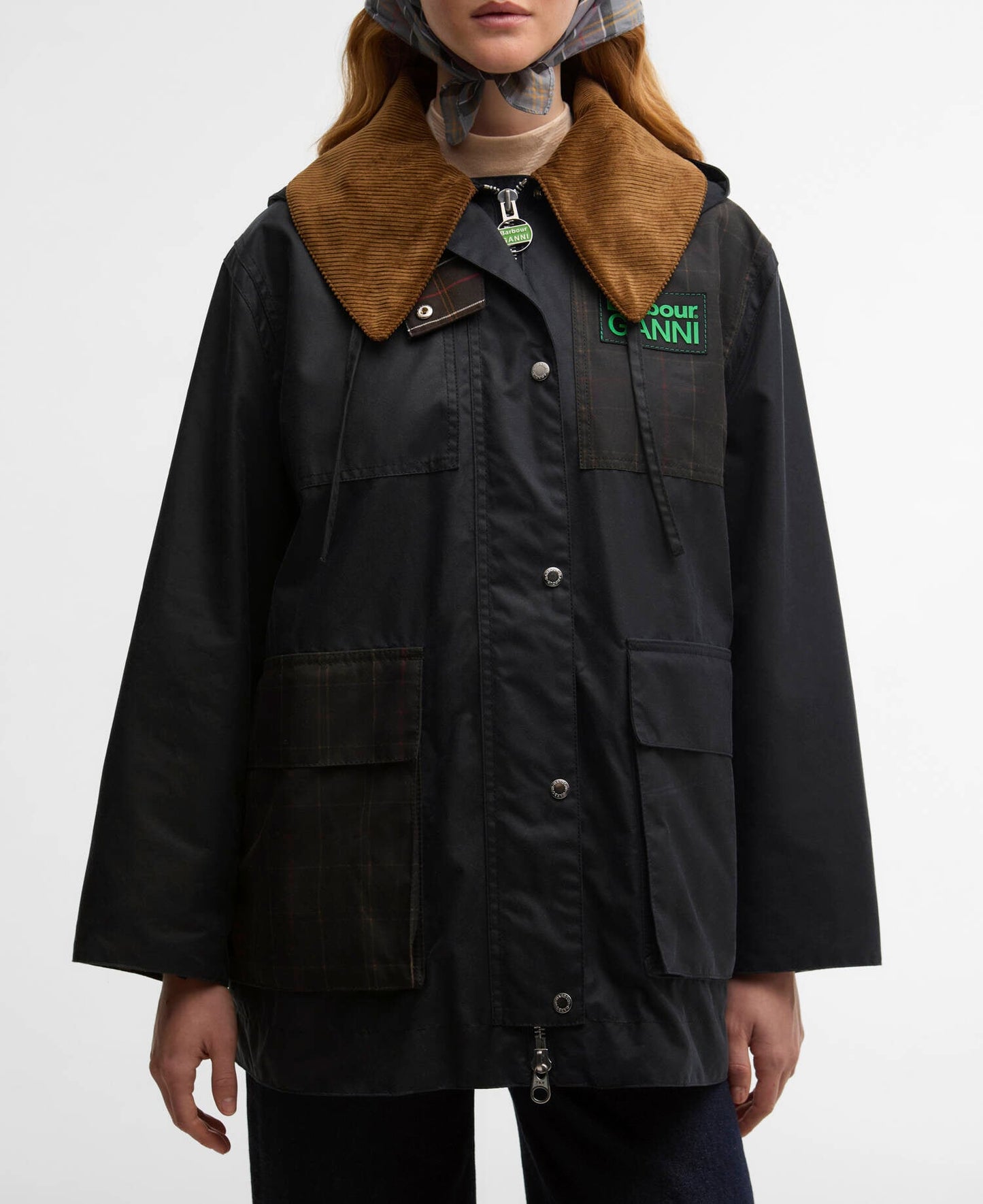 Barbour Barbour x GANNI Waxed Duffle Coat