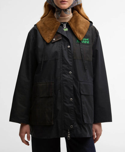 Barbour Barbour x GANNI Waxed Duffle Coat