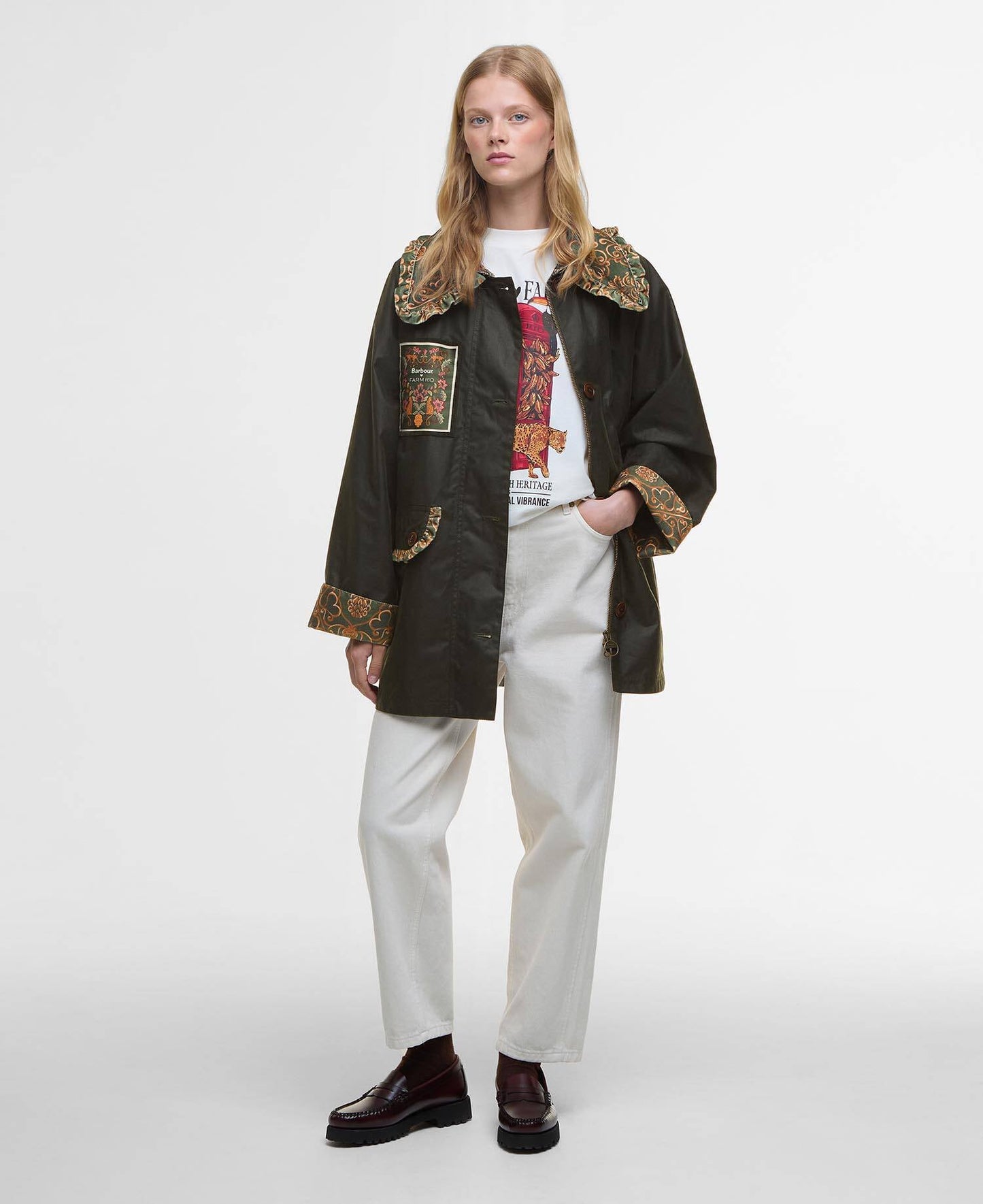Barbour Barbour FARM Rio Maria-Clara Waxed Jacket