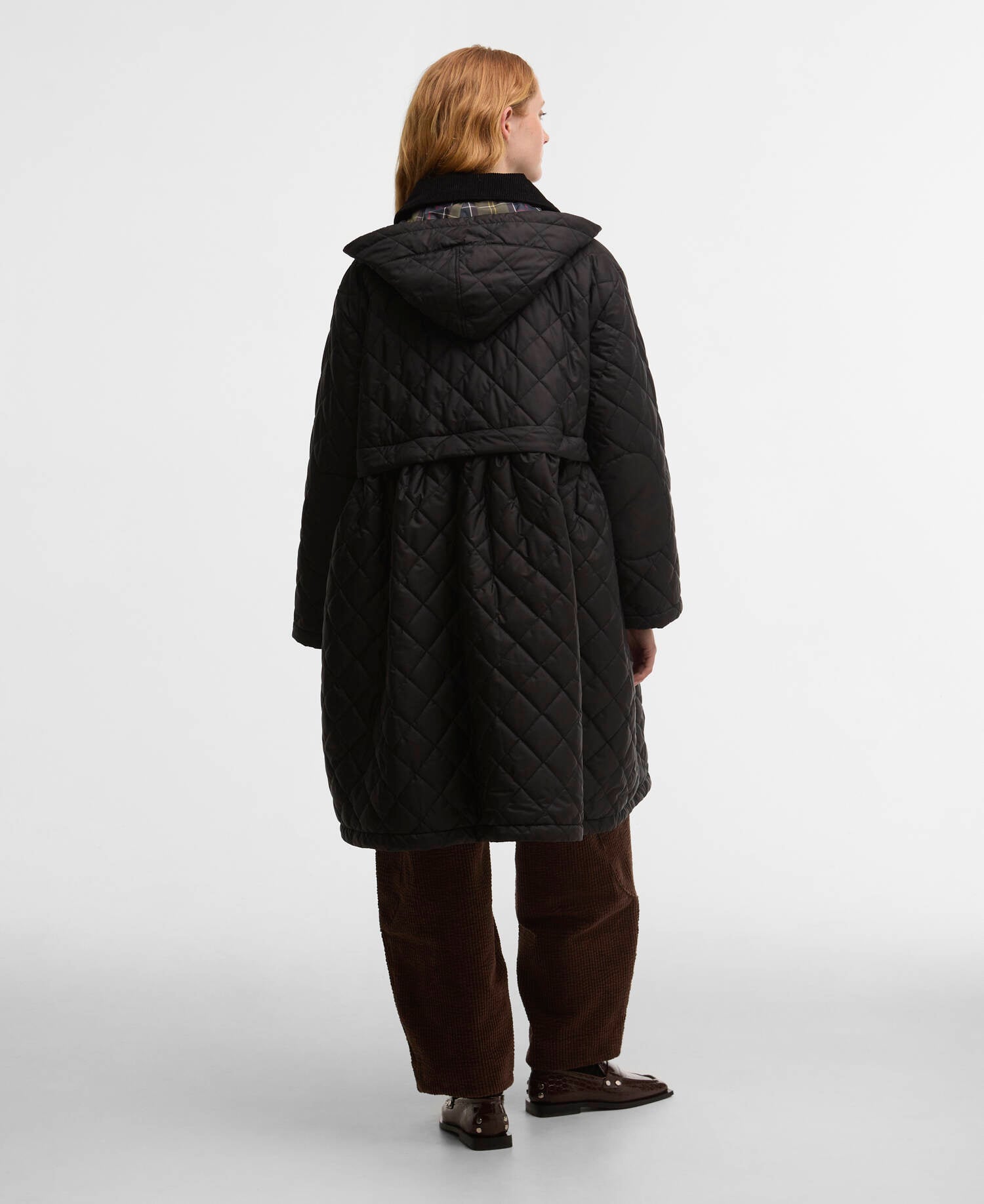 Barbour Barbour x GANNI Peplum Longline Quilted Jacket