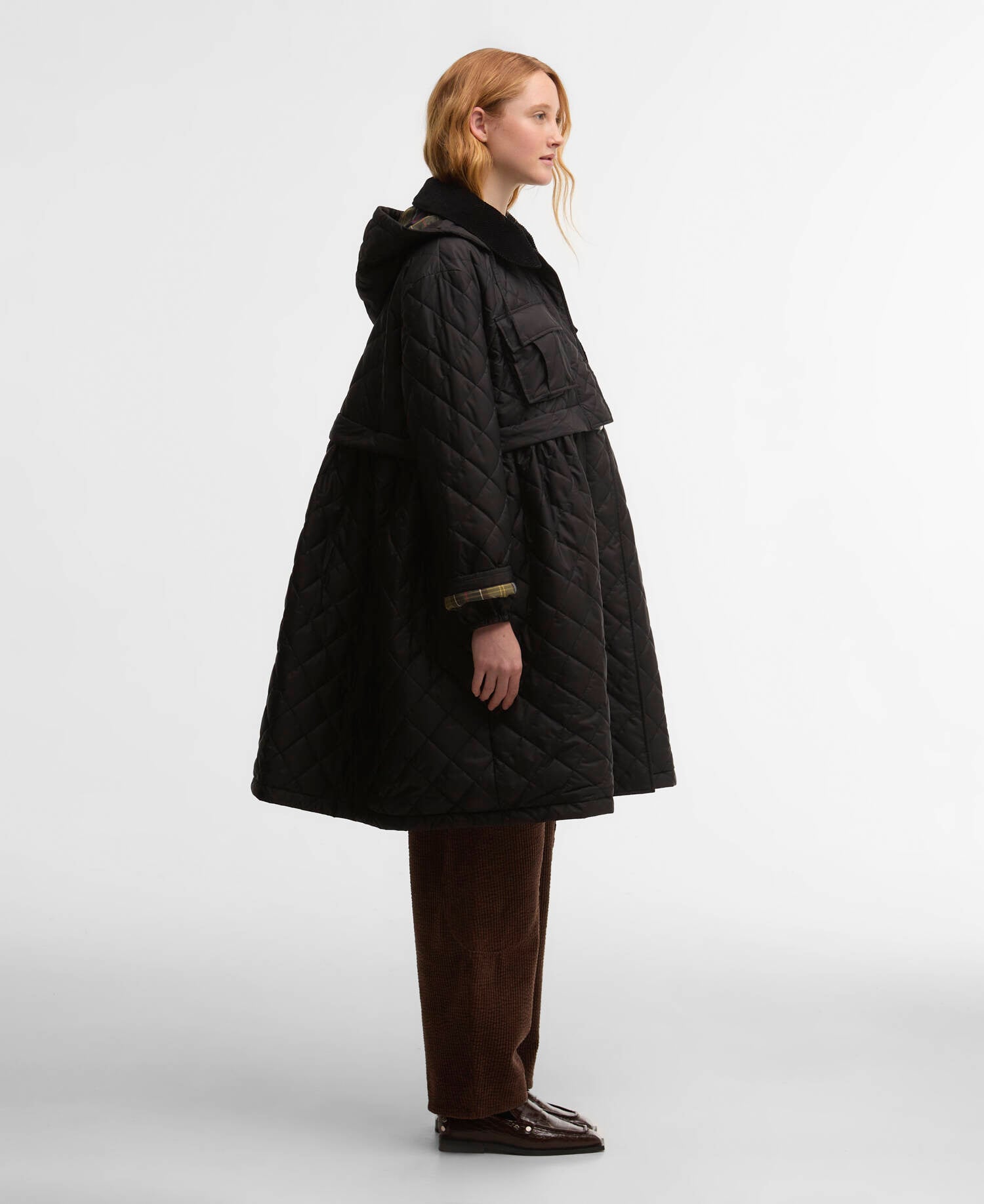 Barbour Barbour x GANNI Peplum Longline Quilted Jacket