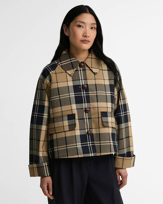 Barbour Delilah Tartan Showerproof Jacket
