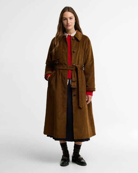 Barbour Antonella Cord Trench Coat
