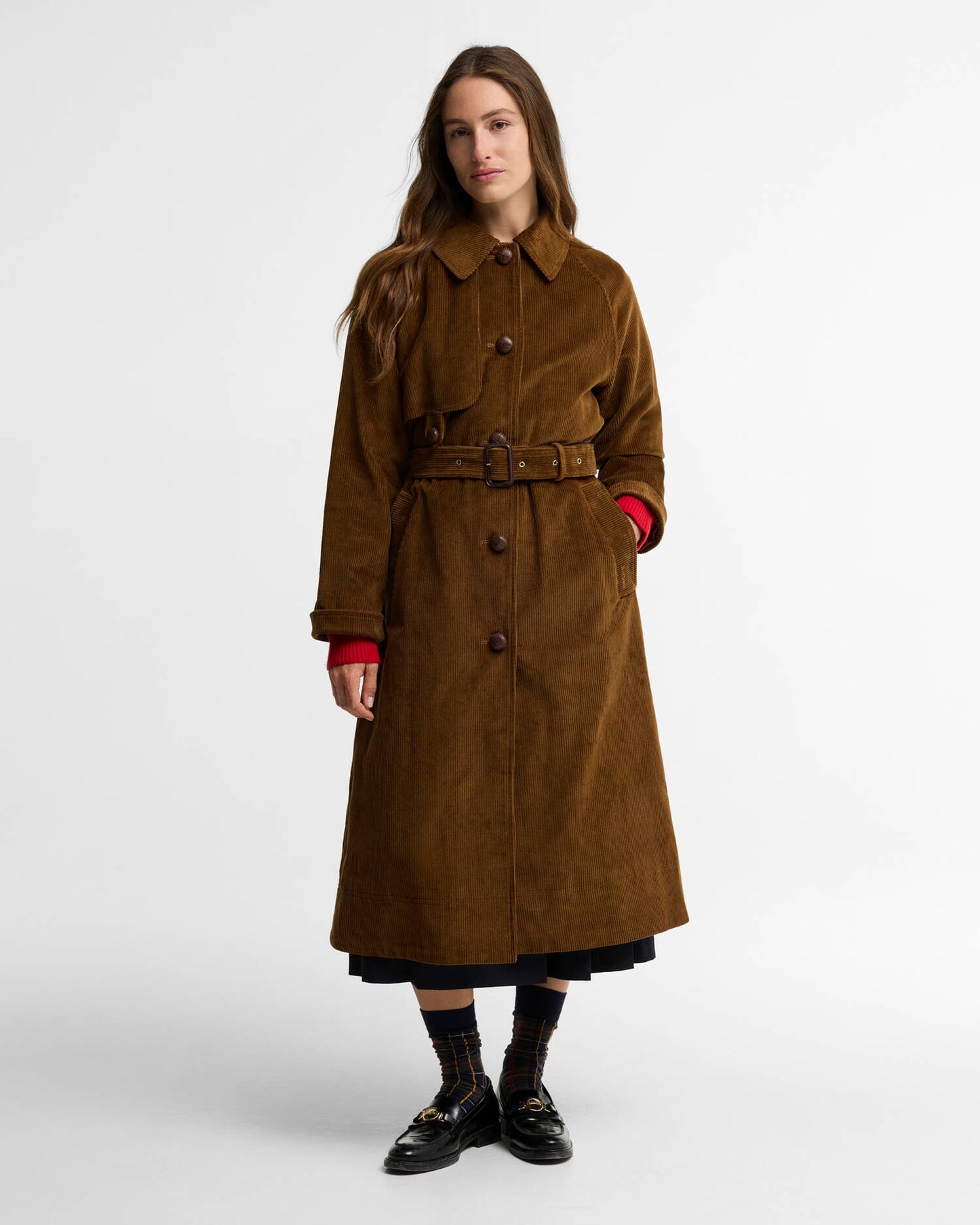 Barbour Antonella Cord Trench Coat