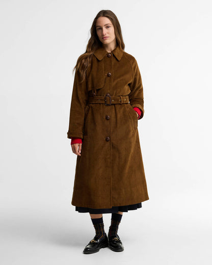Barbour Antonella Cord Trench Coat