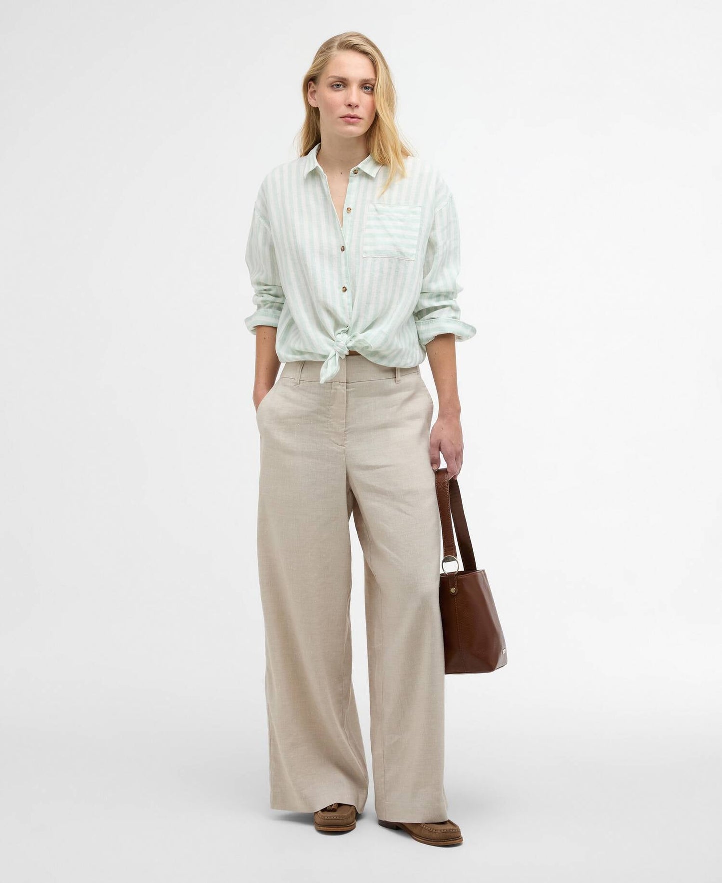Barbour Annie Striped Linen Shirt
