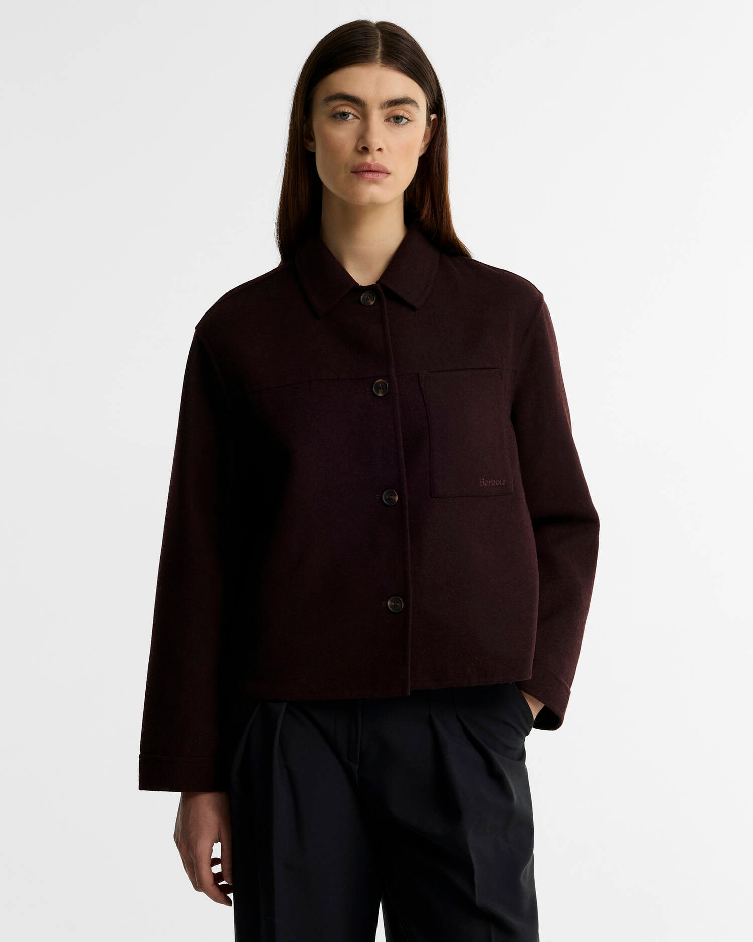 Barbour Antonella Wool-Blend Overshirt
