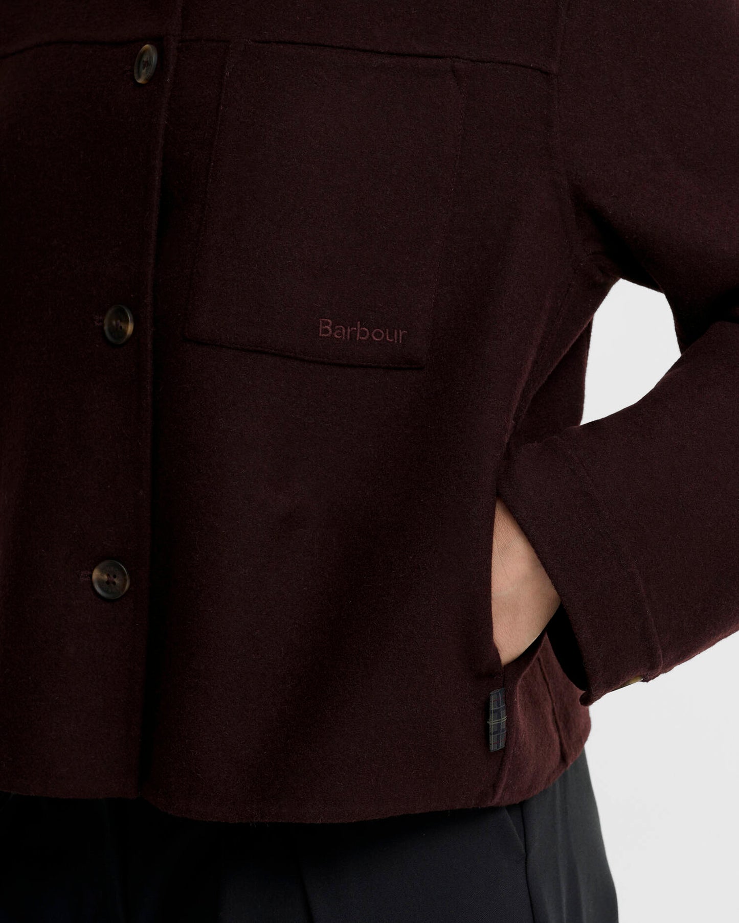 Barbour Antonella Wool-Blend Overshirt