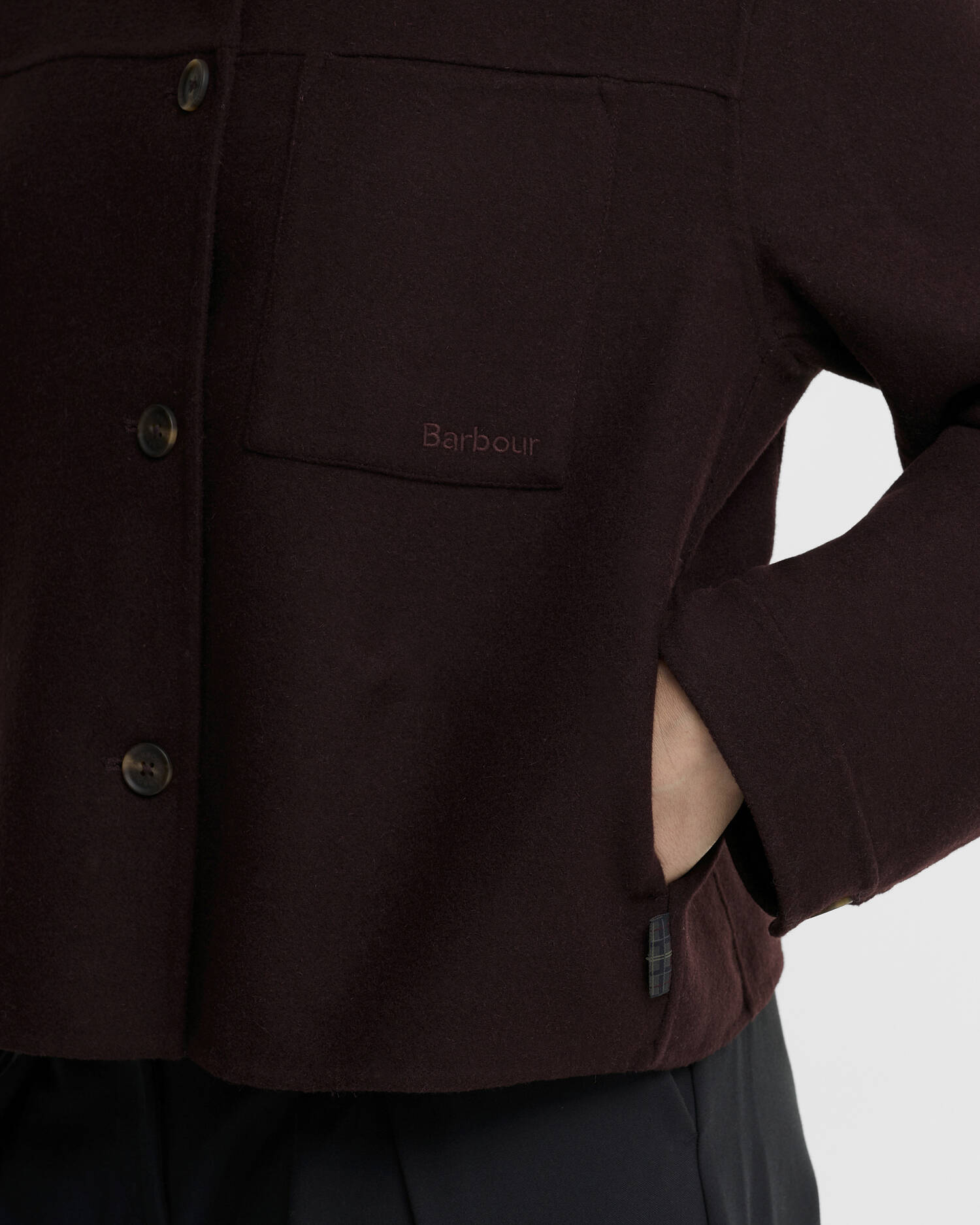 Barbour Antonella Wool-Blend Overshirt