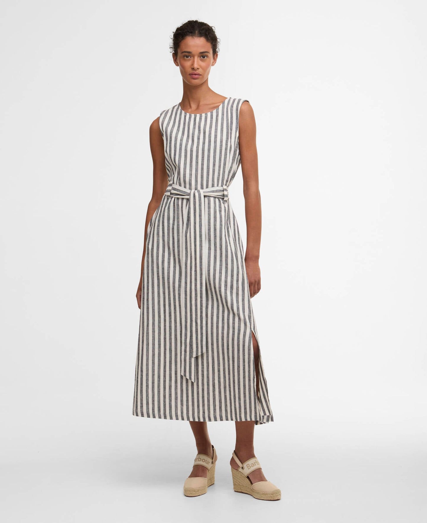 Barbour Inez Striped Midi Dress