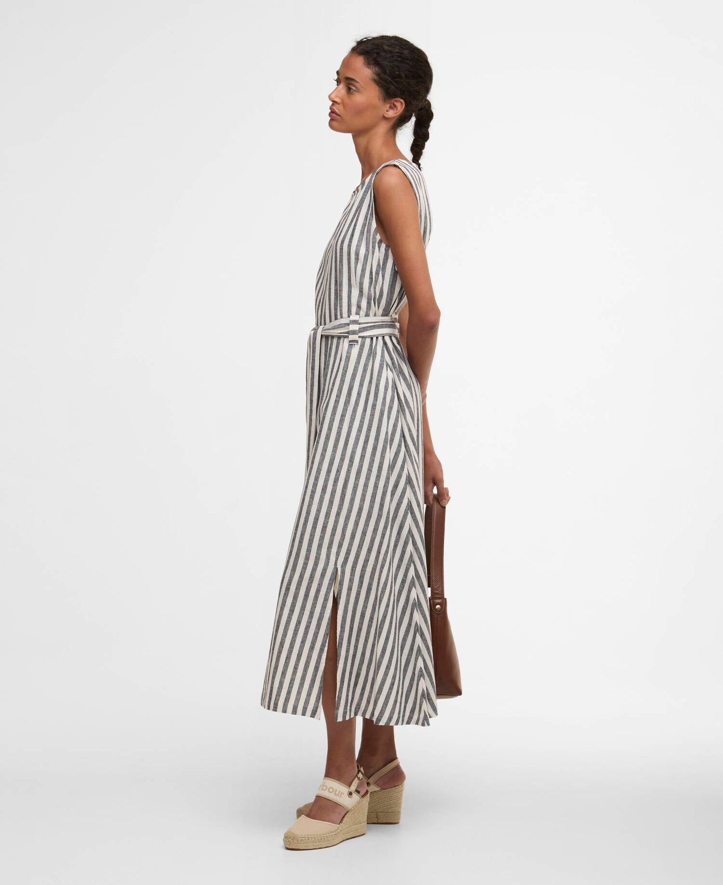 Barbour Inez Striped Midi Dress