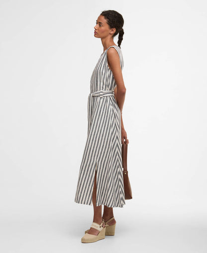 Barbour Inez Striped Midi Dress