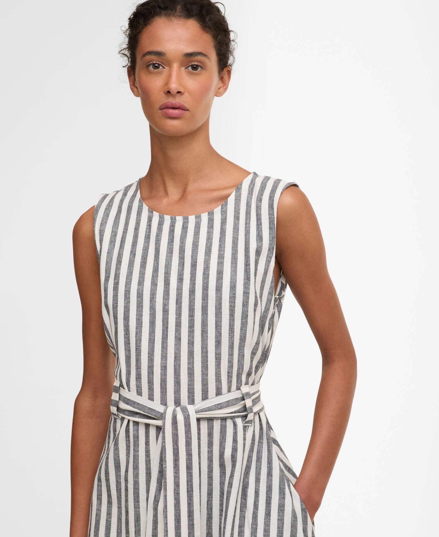 Barbour Inez Striped Midi Dress