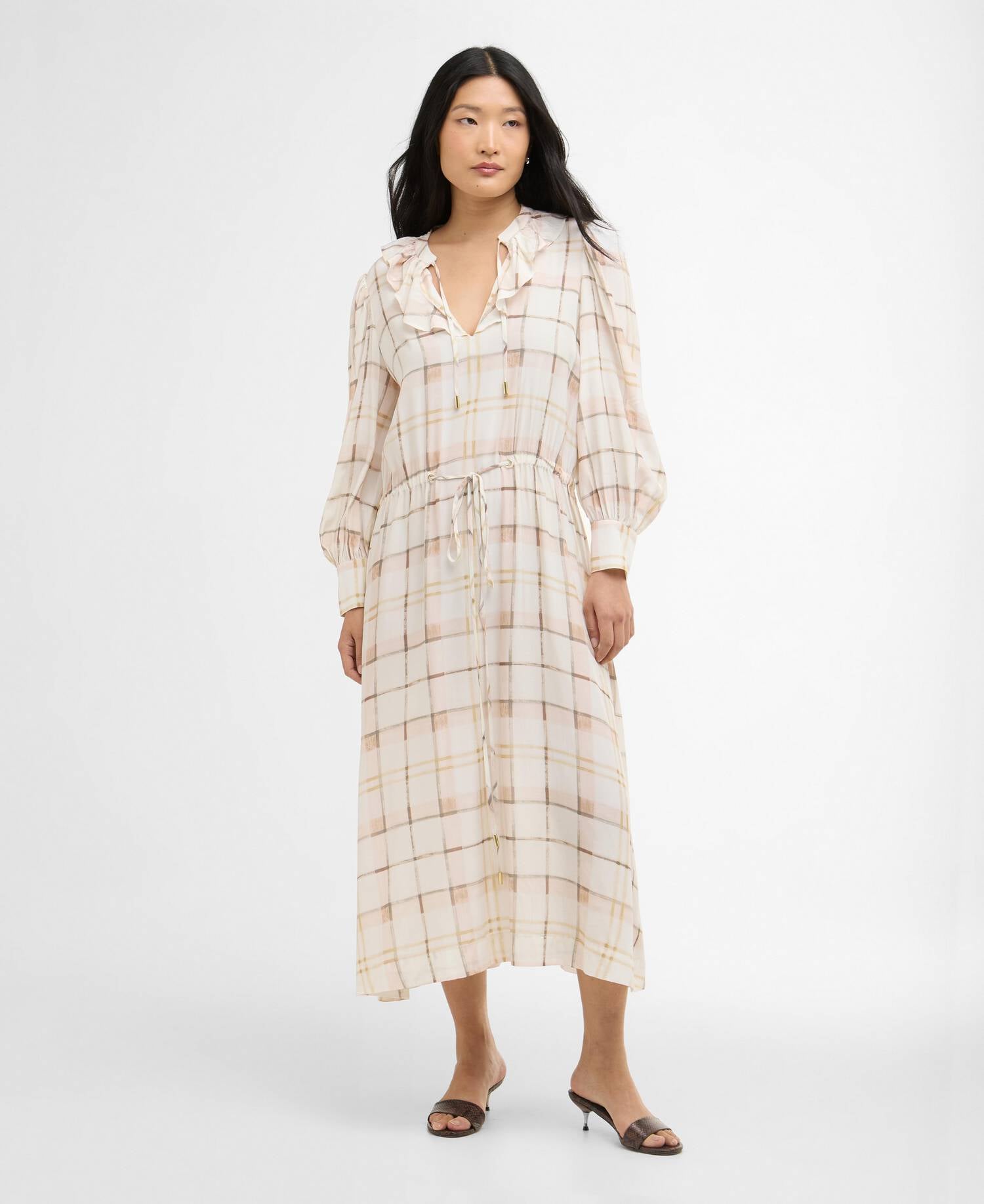 Barbour Asker Check Midi Dress