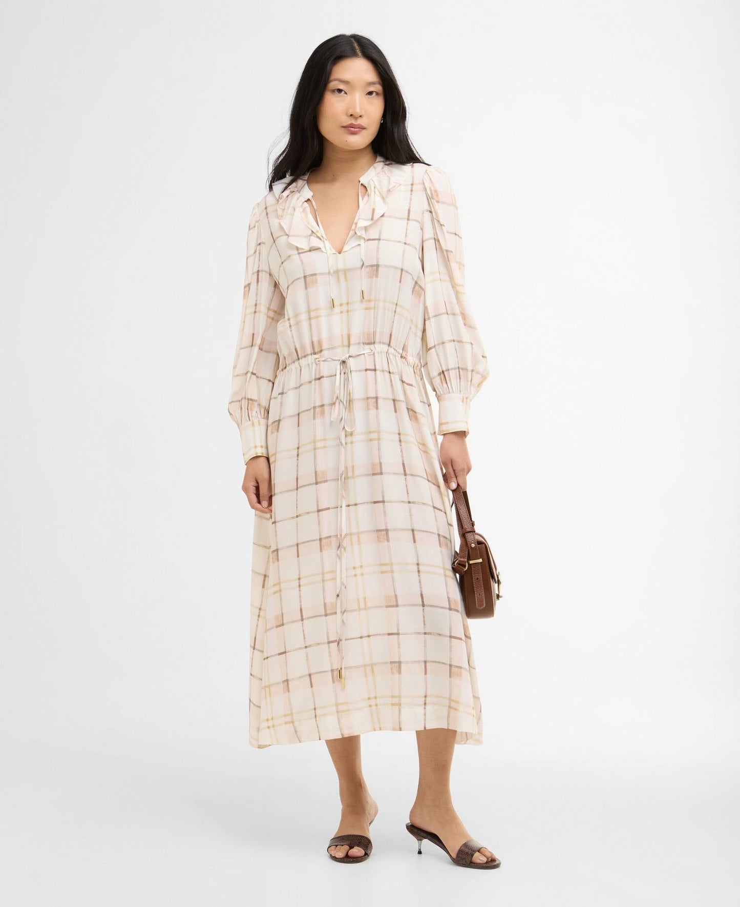 Barbour Asker Check Midi Dress