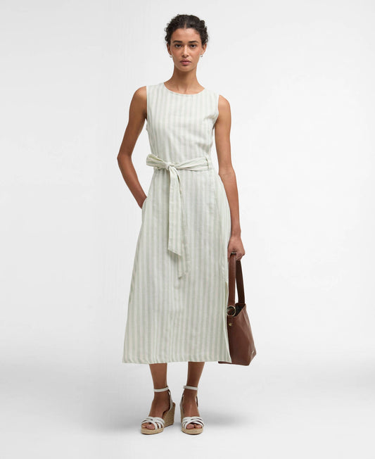 Barbour Inez Striped Midi Dress