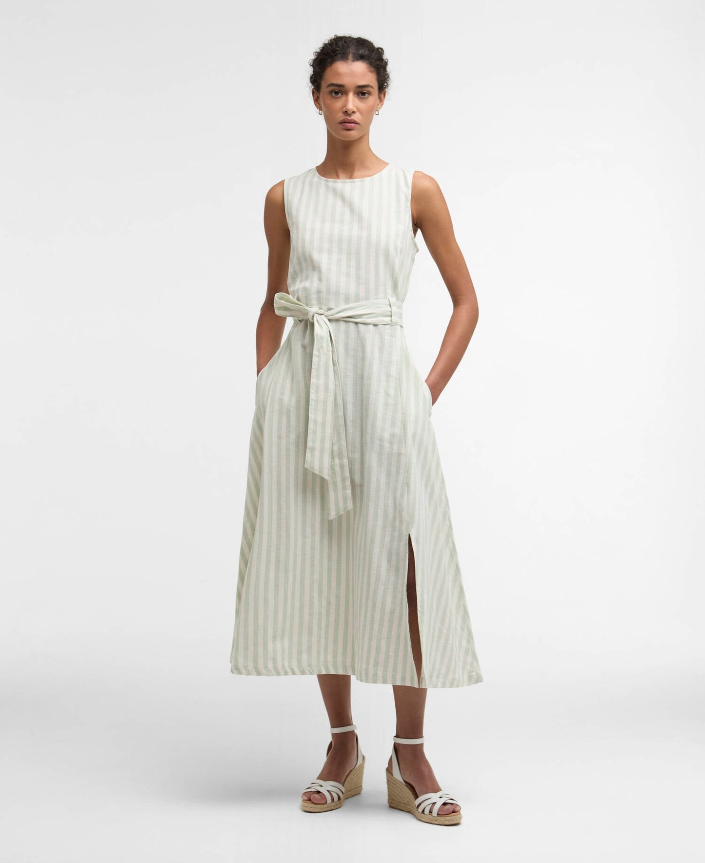 Barbour Inez Striped Midi Dress