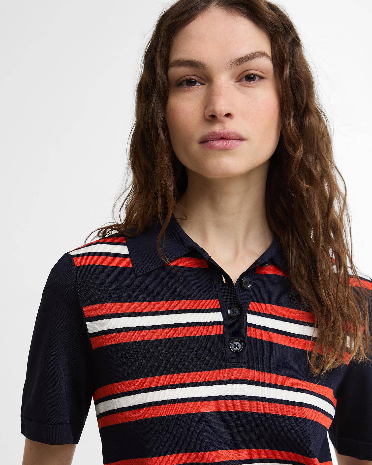 Barbour Launton Striped Knitted Polo Shirt