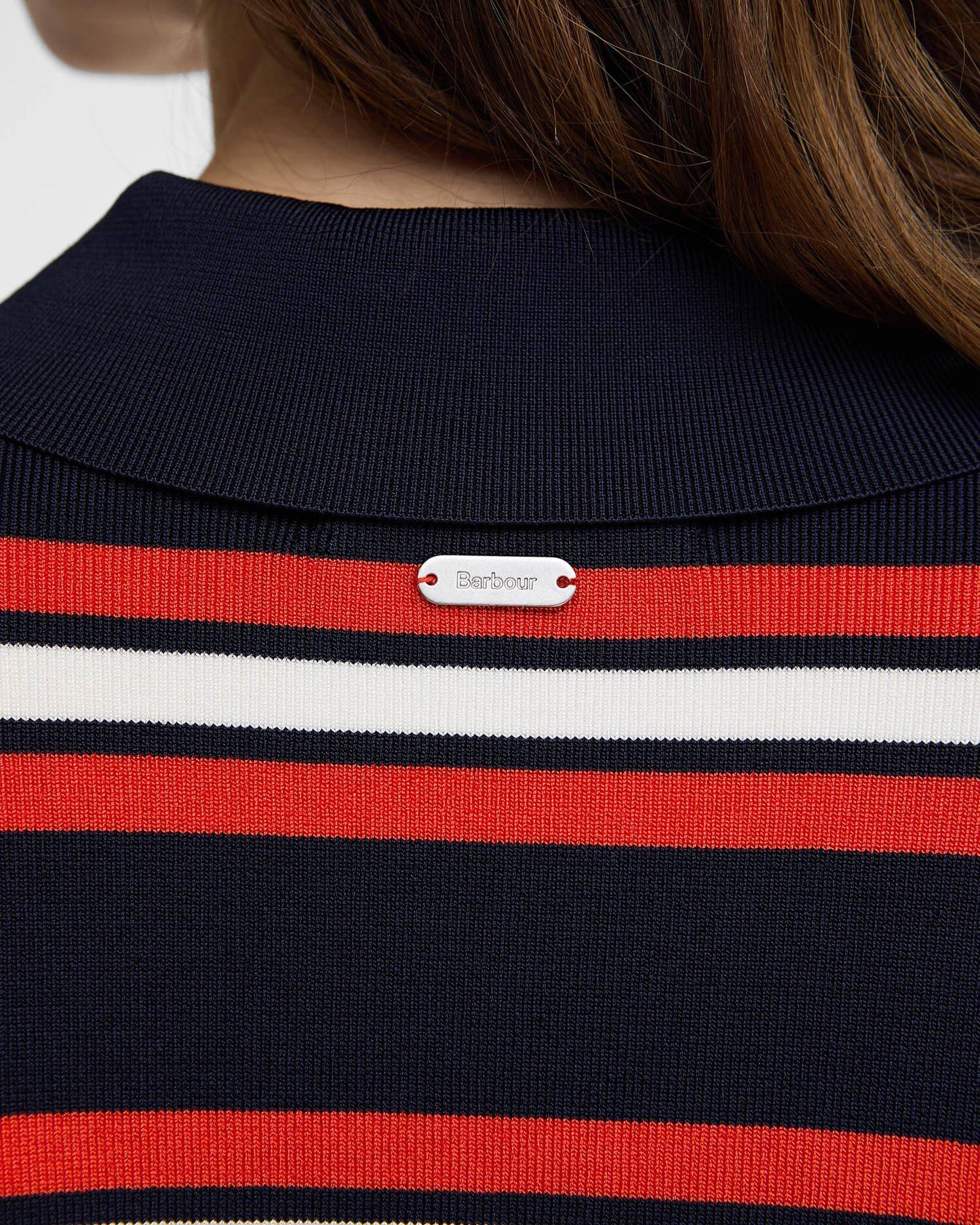 Barbour Launton Striped Knitted Polo Shirt