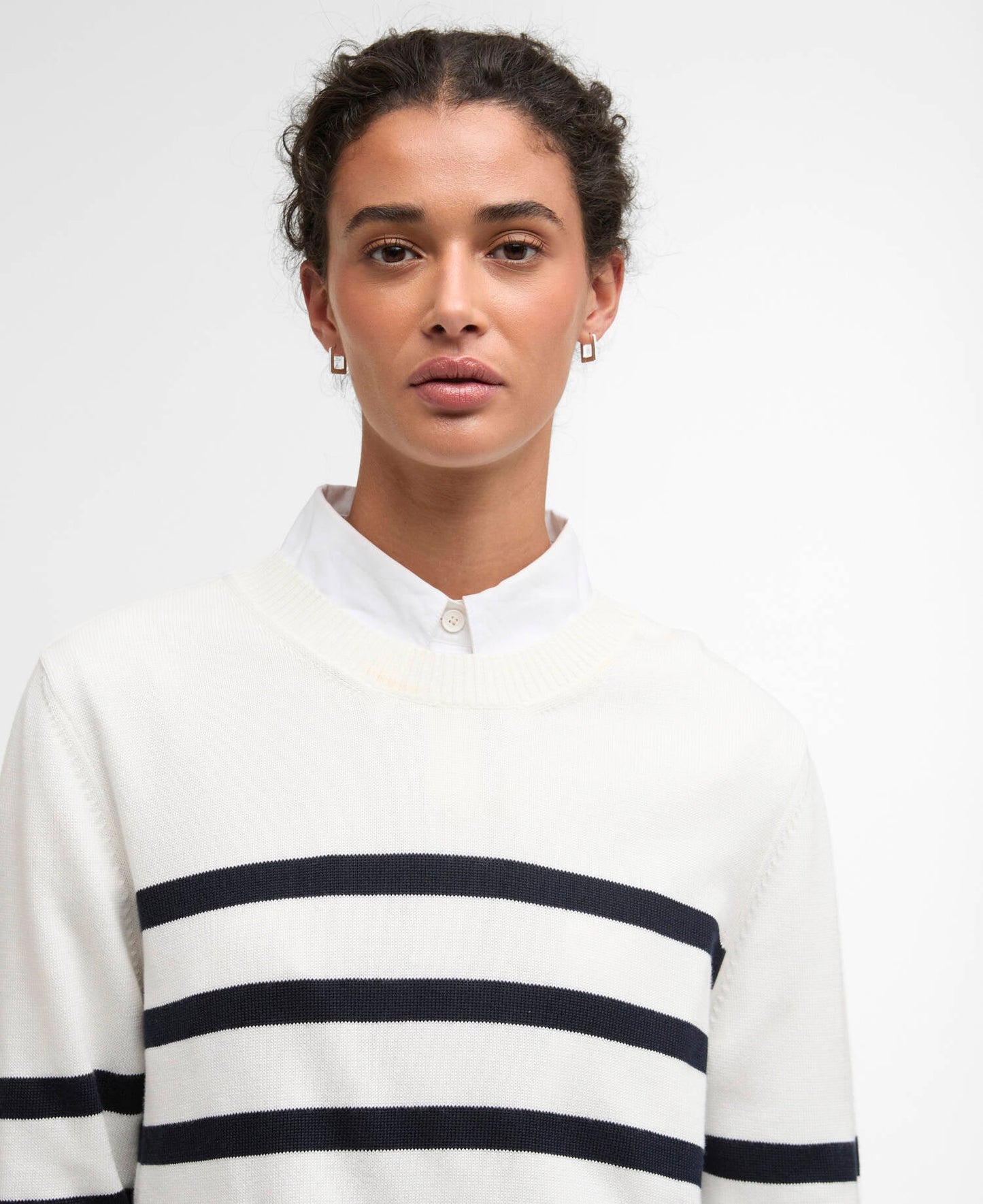 Barbour Fern Striped Crew Neck Jumper