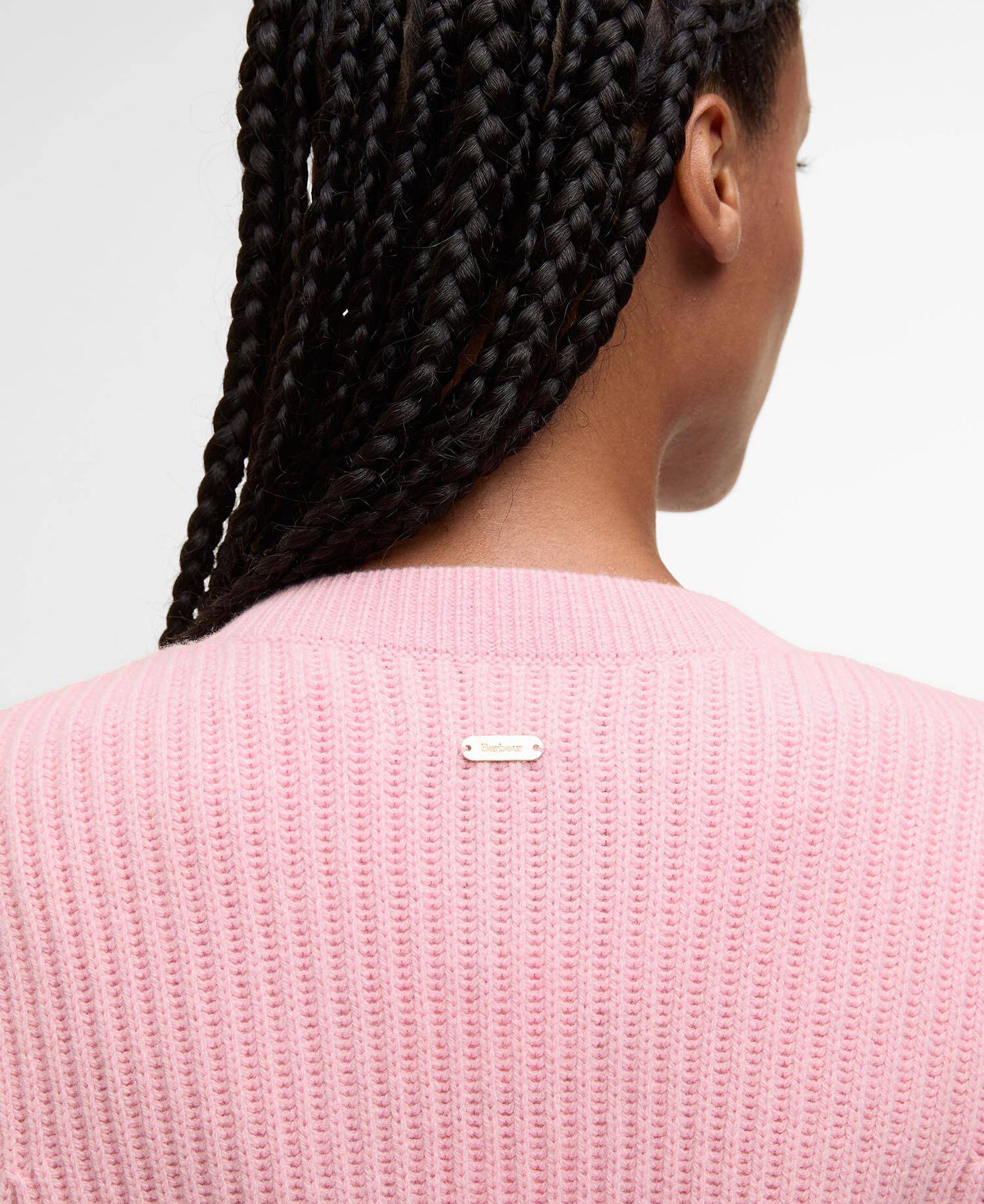 Barbour Elina Wool-Cashmere Cable-Knit Cardigan