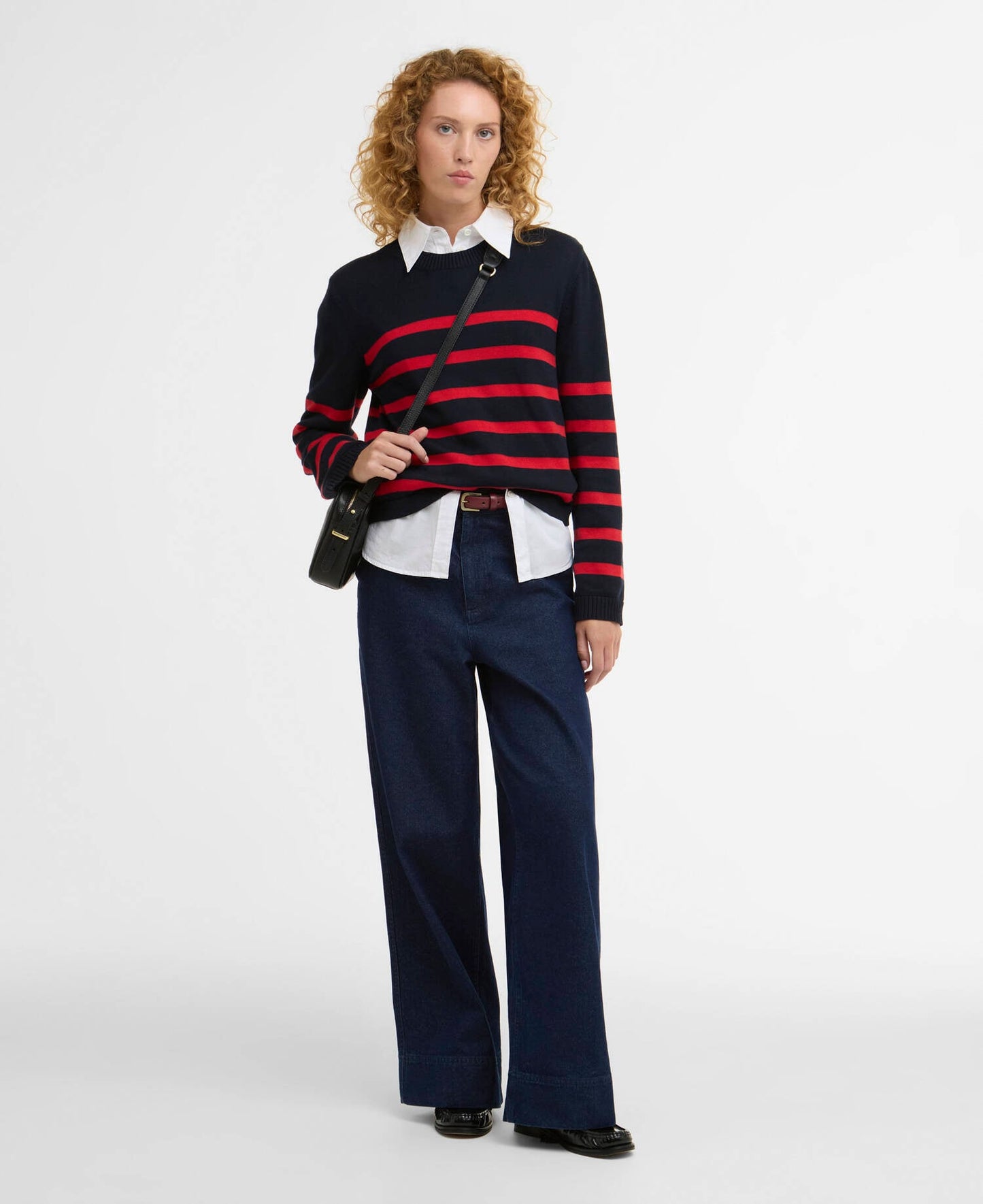 Barbour Fern Striped Crew Neck Jumper