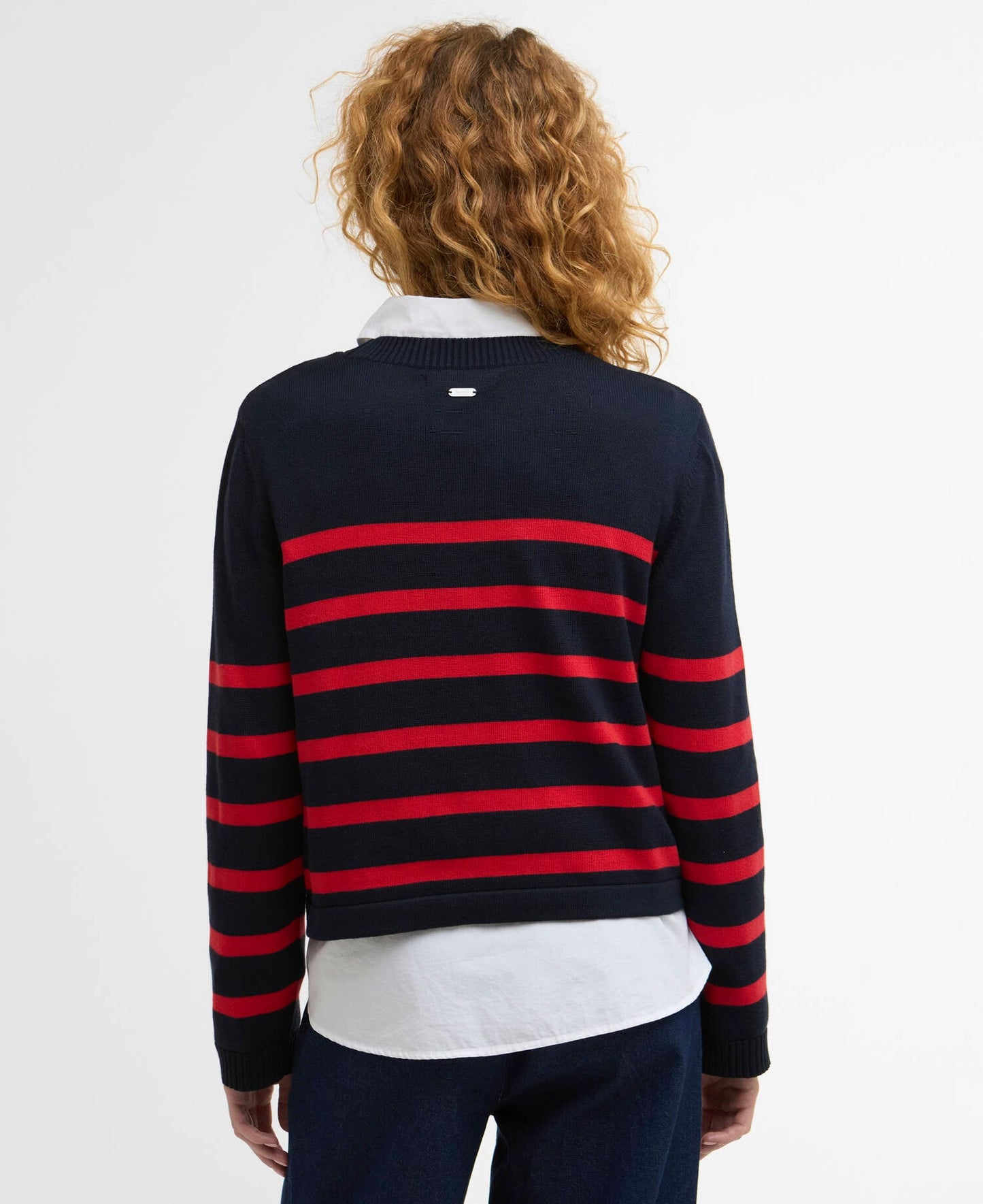 Barbour Fern Striped Crew Neck Jumper