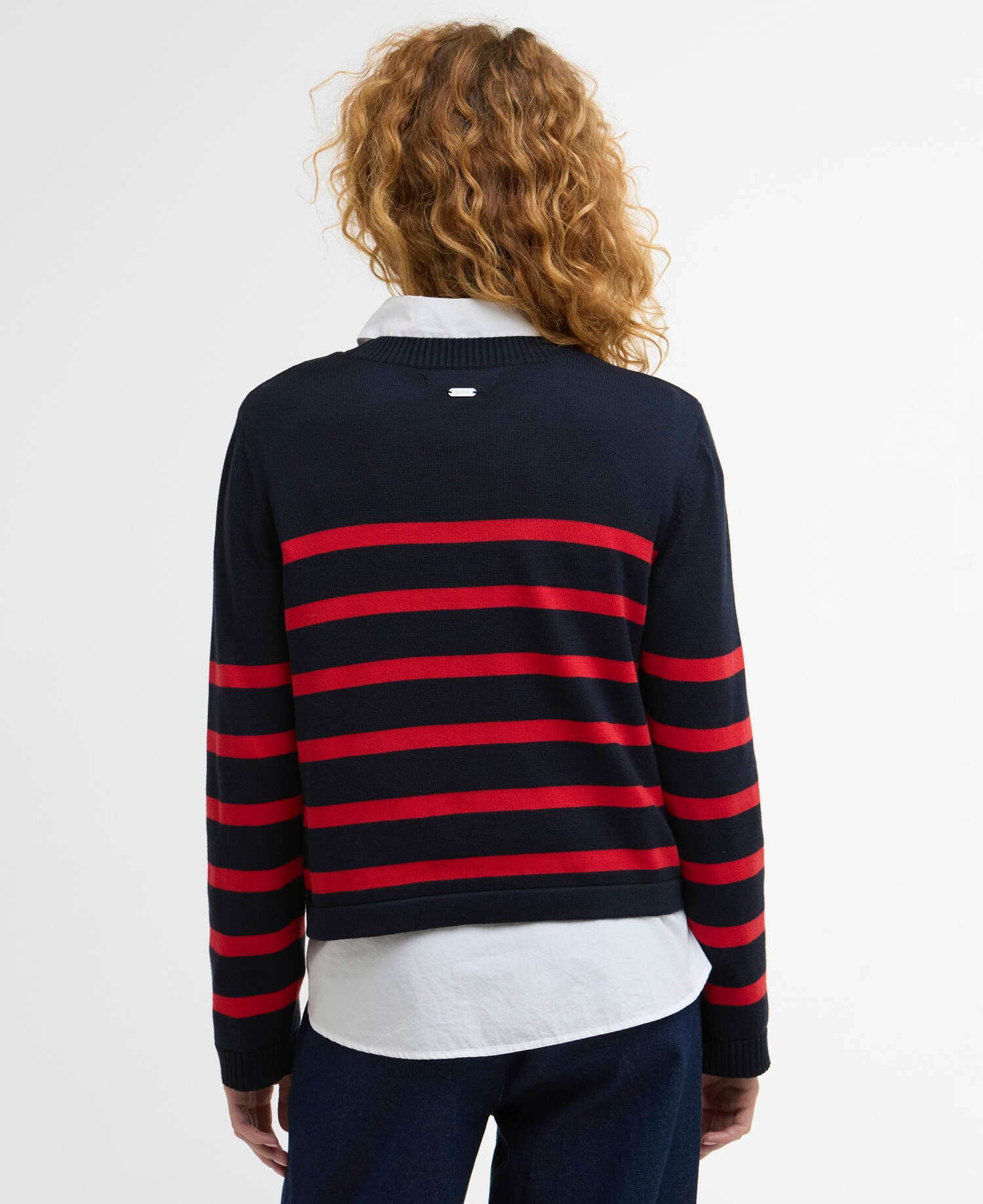 Barbour Fern Striped Crew Neck Jumper