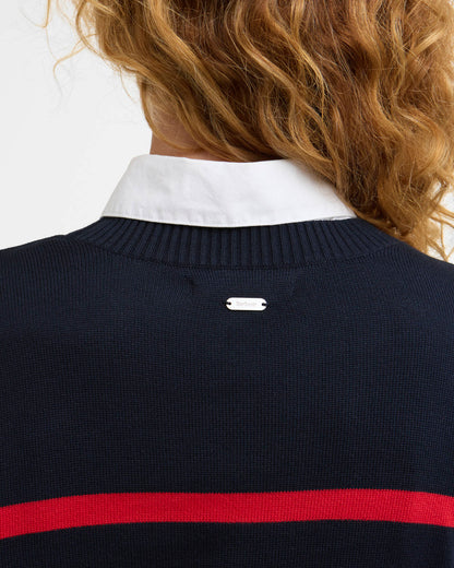 Barbour Fern Striped Crew Neck Jumper
