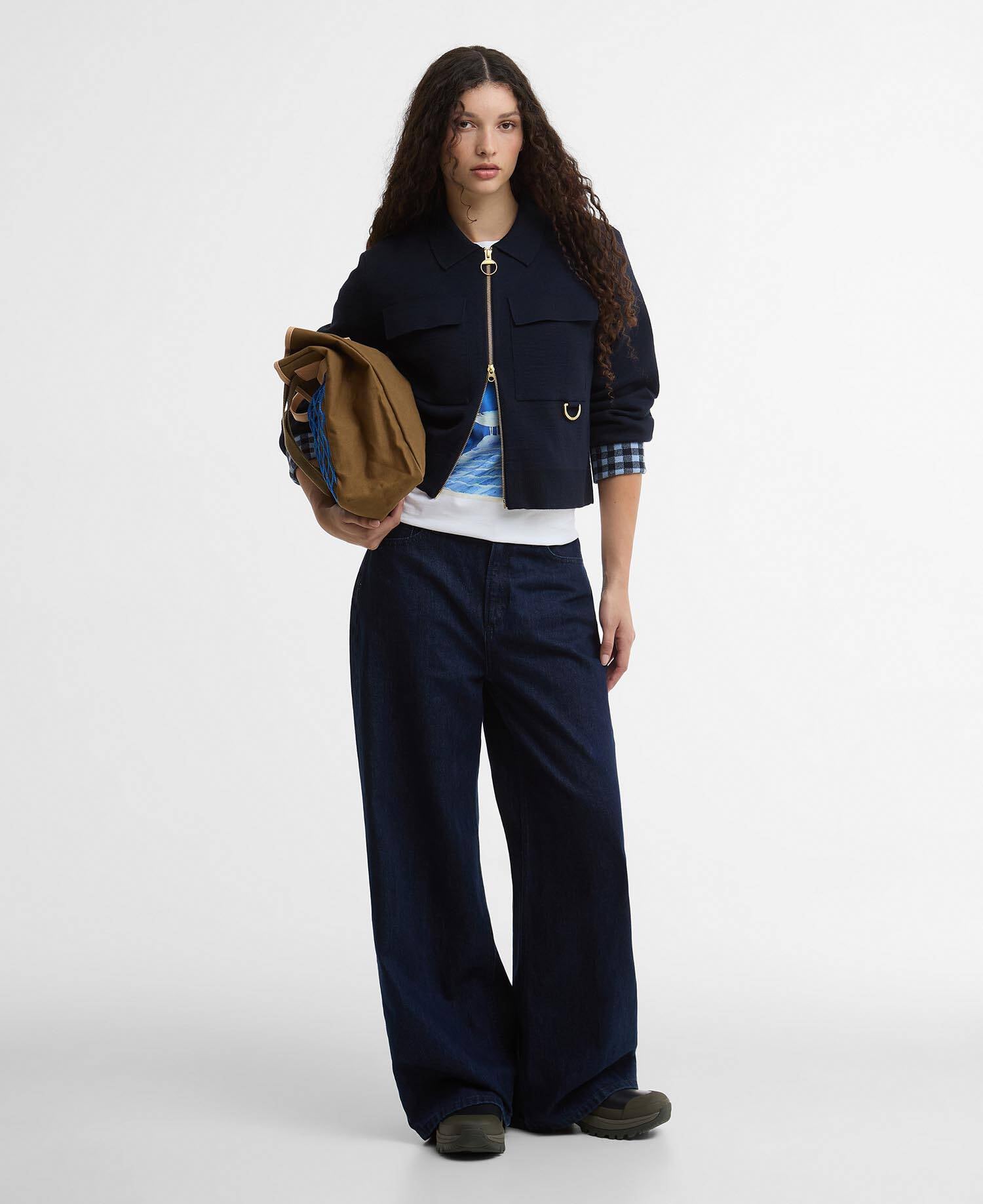 Barbour Paul Smith Loves Barbour Whitby Knitted Zip Through Cardigan