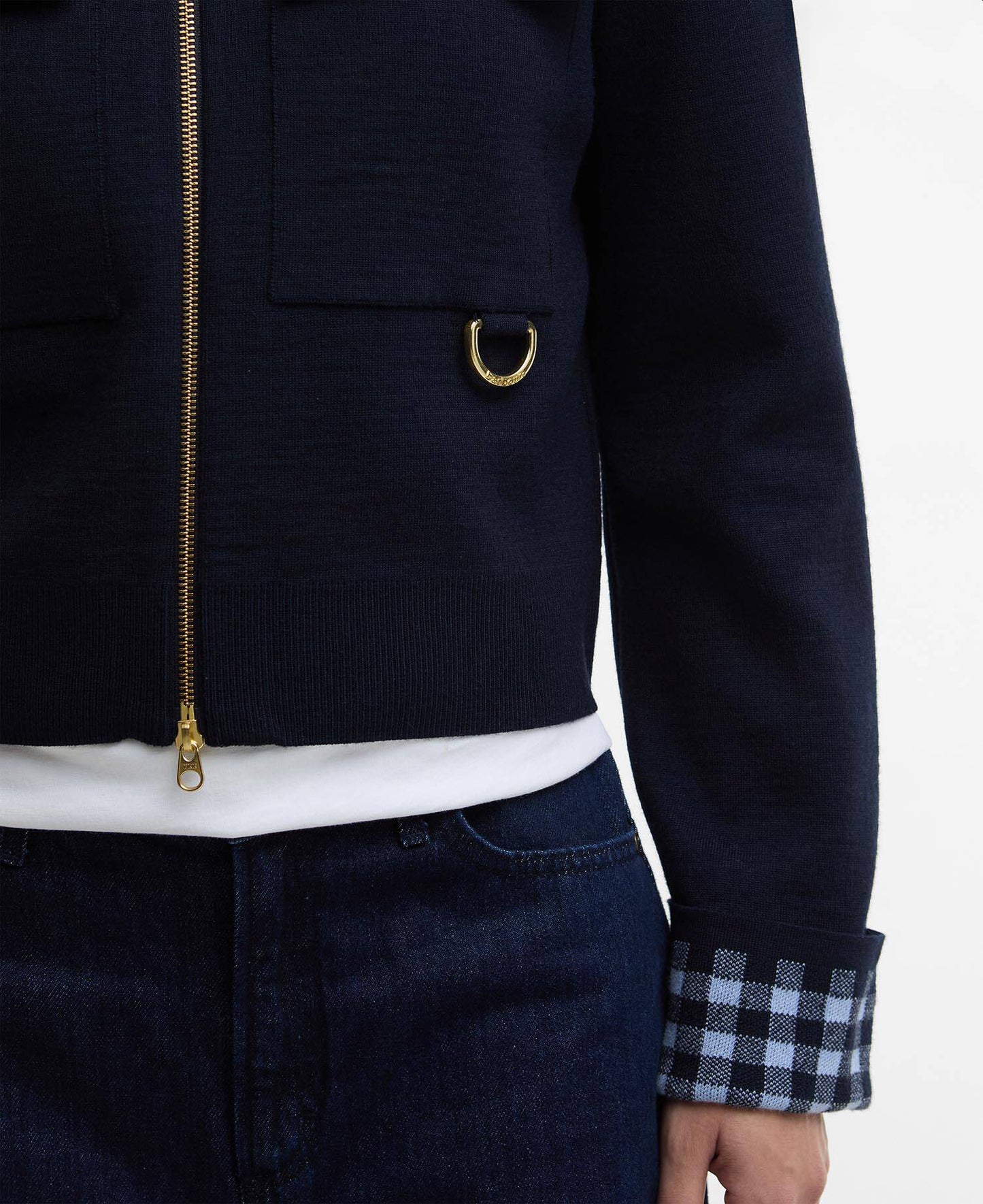 Barbour Paul Smith Loves Barbour Whitby Knitted Zip Through Cardigan