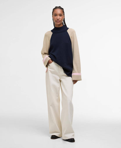 Barbour Wren Wool-Blend High-Neck Jumper