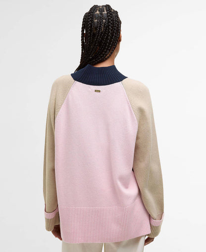 Barbour Wren Wool-Blend High-Neck Jumper