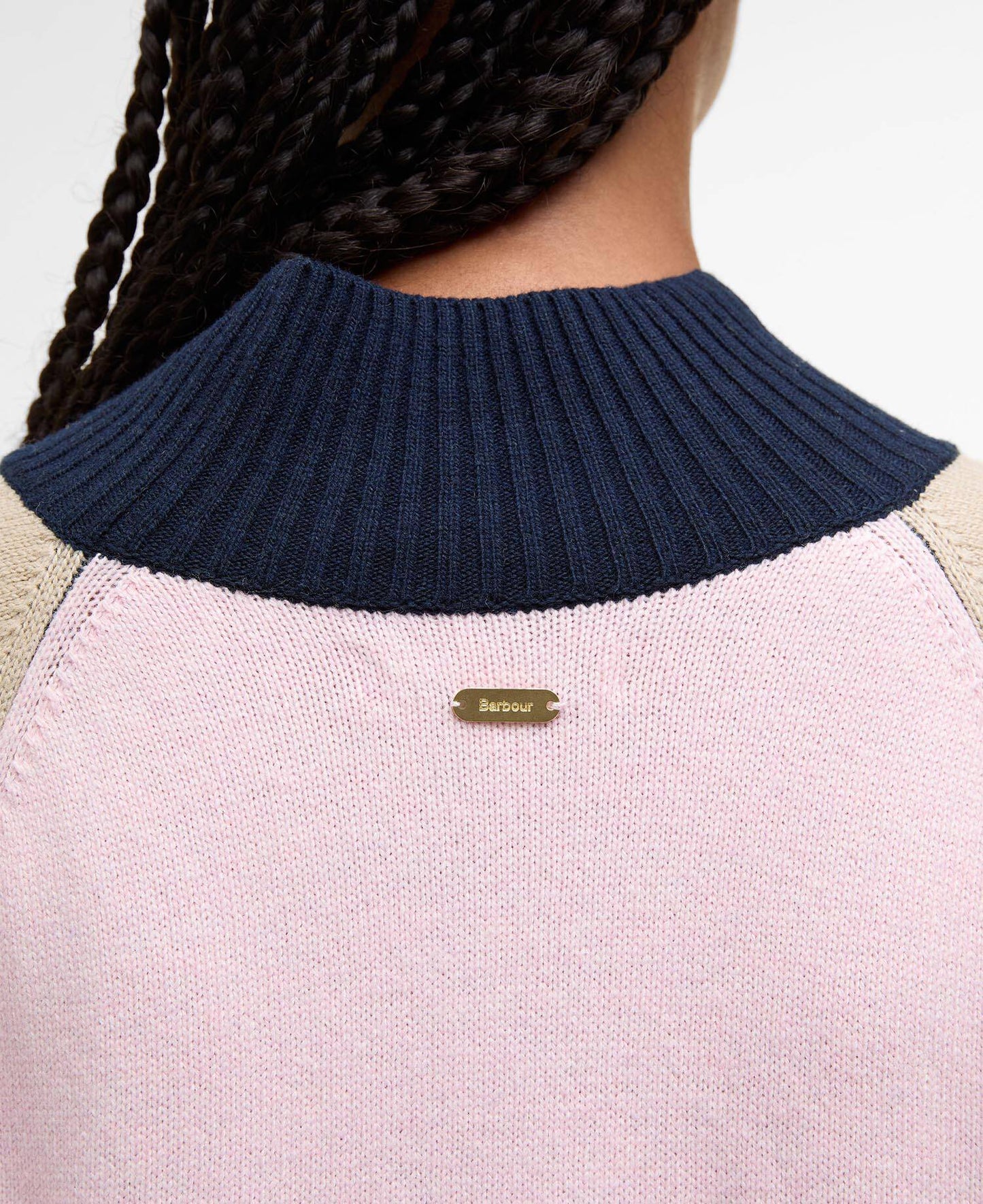 Barbour Wren Wool-Blend High-Neck Jumper