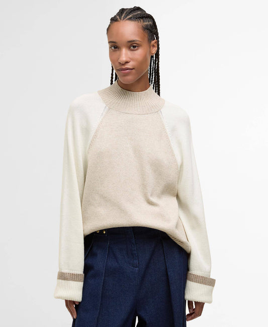 Barbour Wren Wool-Blend High-Neck Jumper