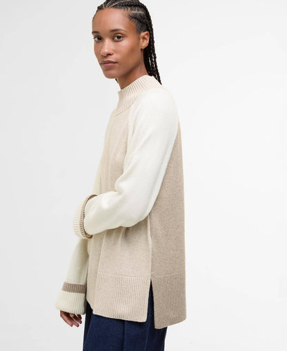 Barbour Wren Wool-Blend High-Neck Jumper
