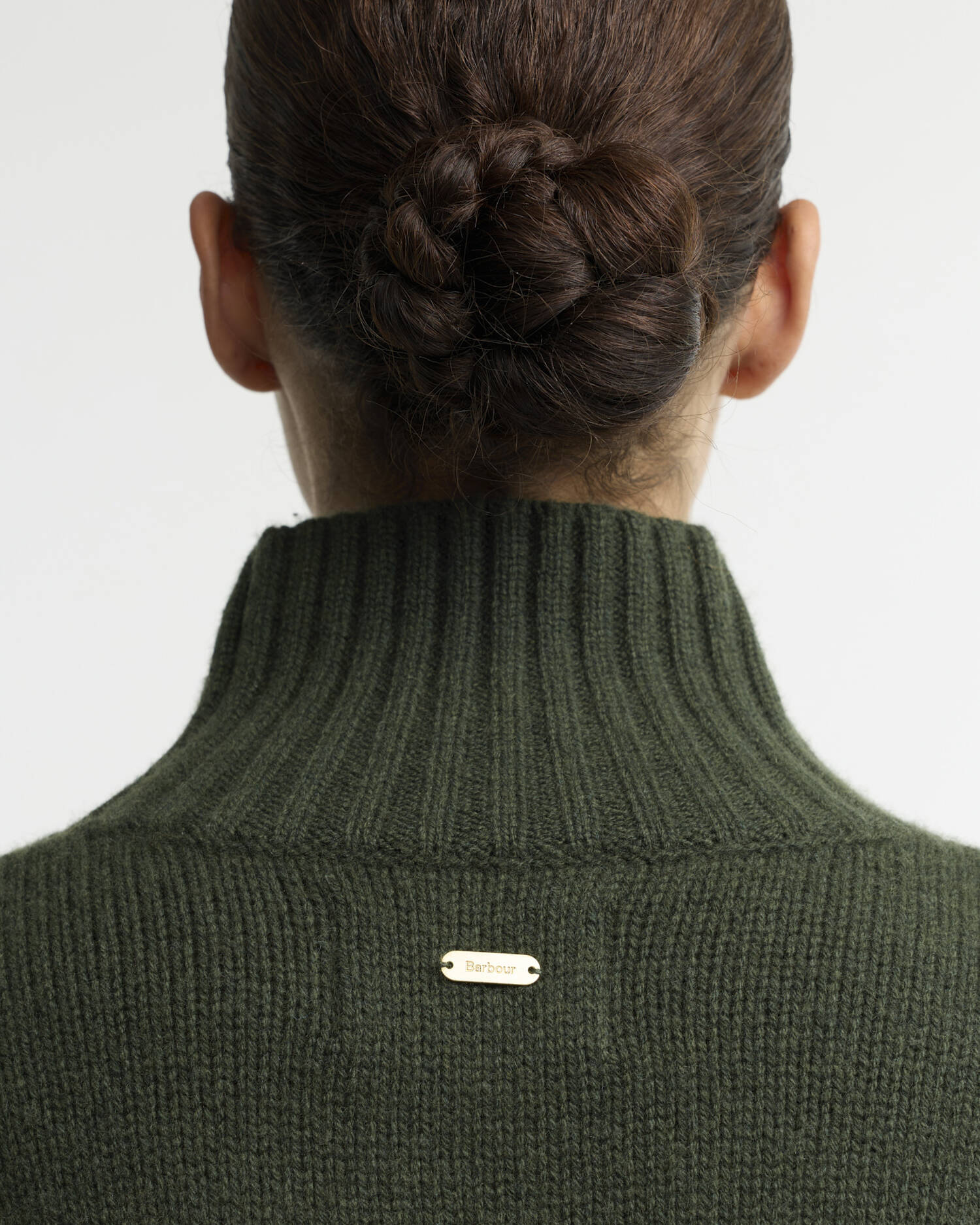 Barbour Woodhouse Cashmere-Blend Funnel Neck Jumper