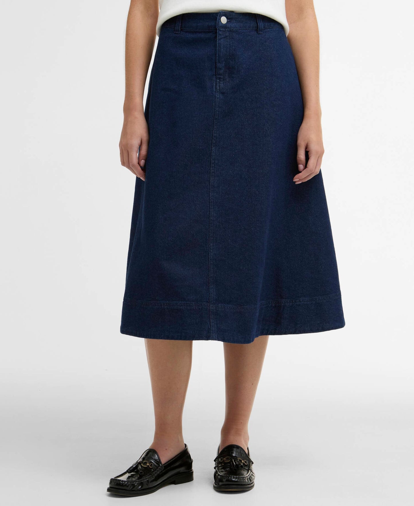 Barbour Maia Denim Midi Skirt