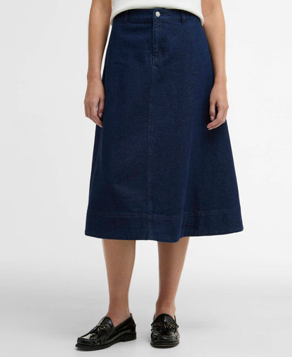 Barbour Maia Denim Midi Skirt